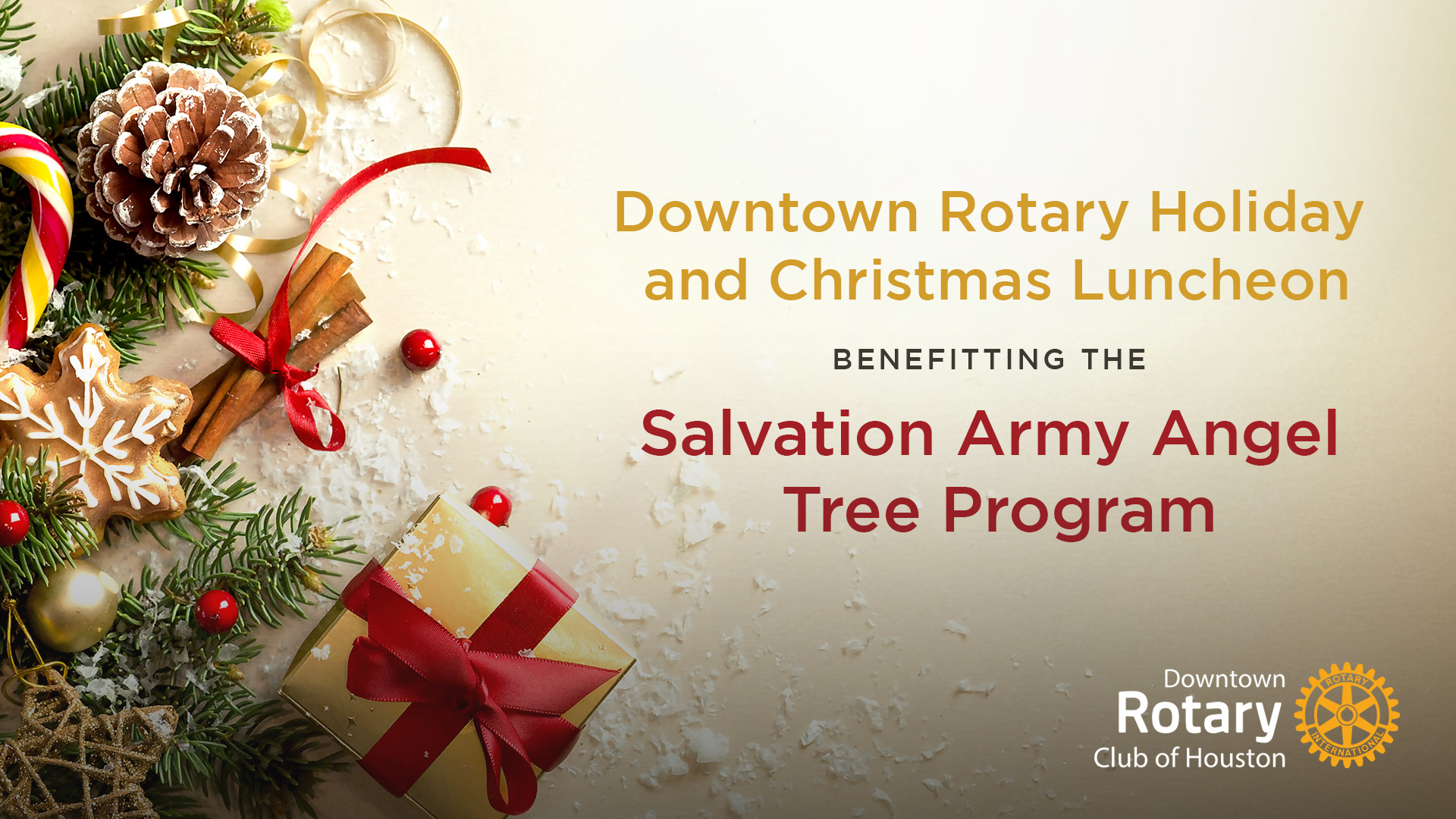 Downtown Rotary Holiday and Christmas luncheon benefitting the Salvation Army Angel Tree Program